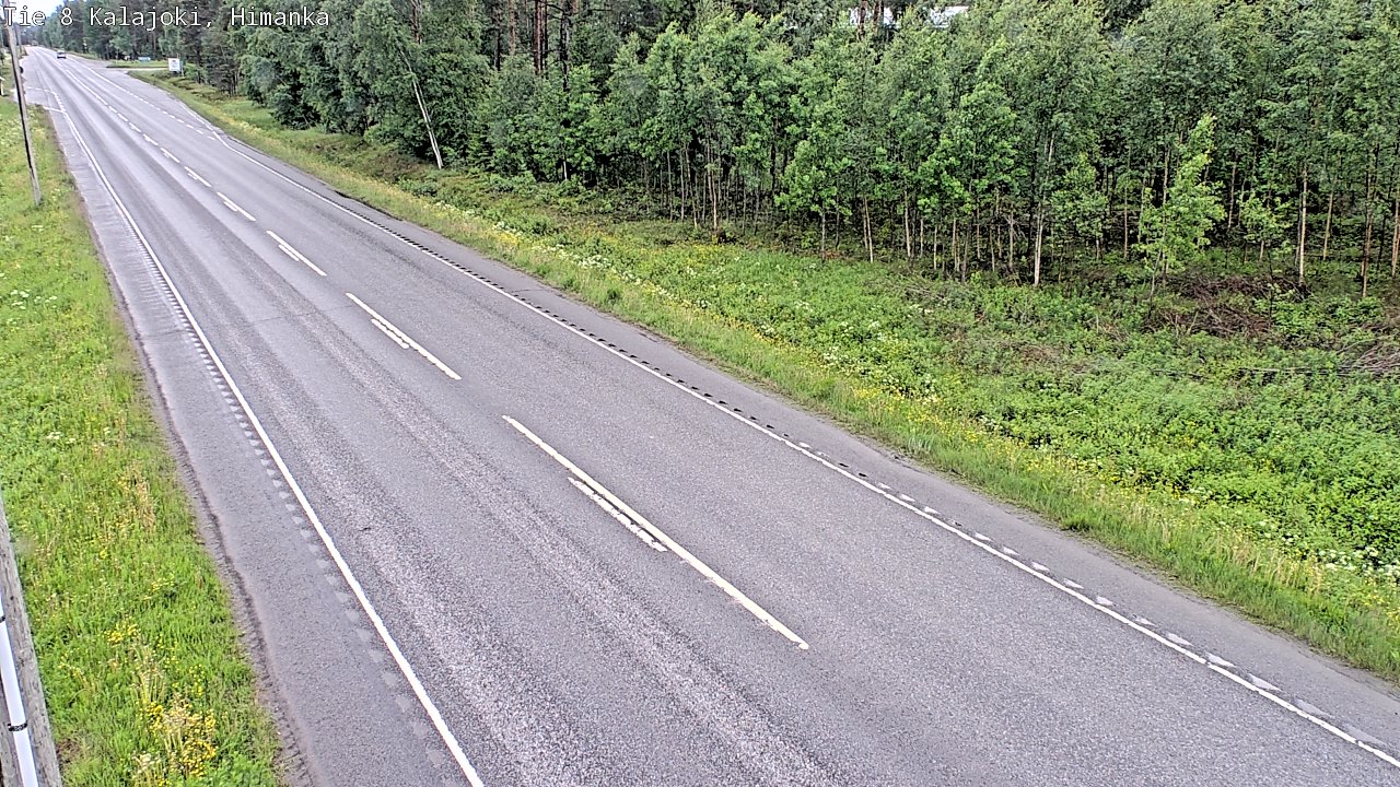 Weather Camera Image Road 8 Kalajoki, Himanka, Kalajoki, Pohjois-Pohjanmaa