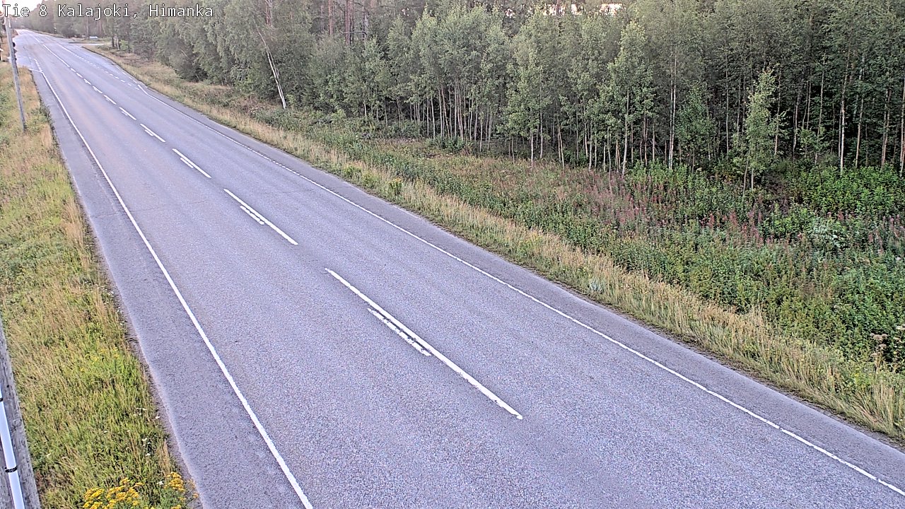 Weather Camera Image Road 8 Kalajoki, Himanka, Kalajoki, Pohjois-Pohjanmaa