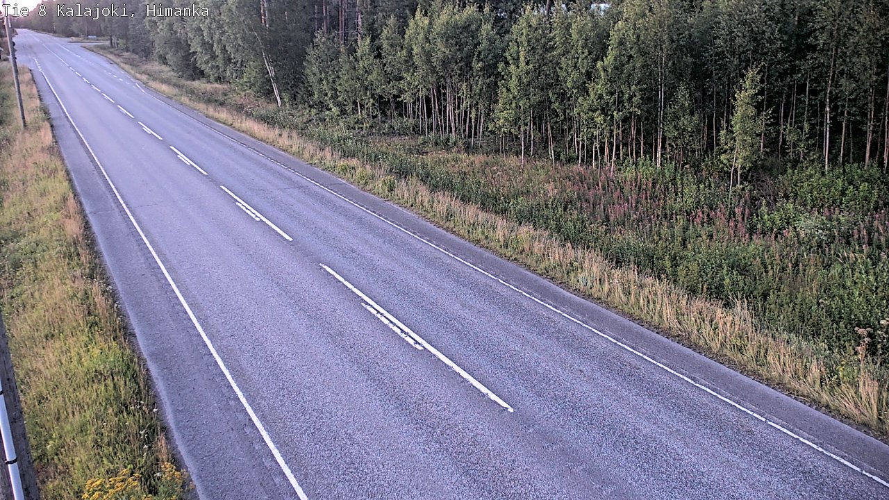 Weather Camera Image Road 8 Kalajoki, Himanka, Kalajoki, Pohjois-Pohjanmaa