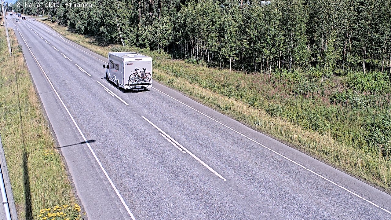 Weather Camera Image Road 8 Kalajoki, Himanka, Kalajoki, Pohjois-Pohjanmaa