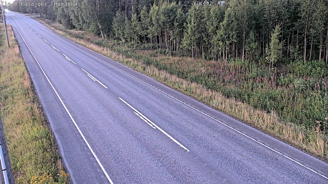 Weather Camera Image Road 8 Kalajoki, Himanka, Kalajoki, Pohjois-Pohjanmaa