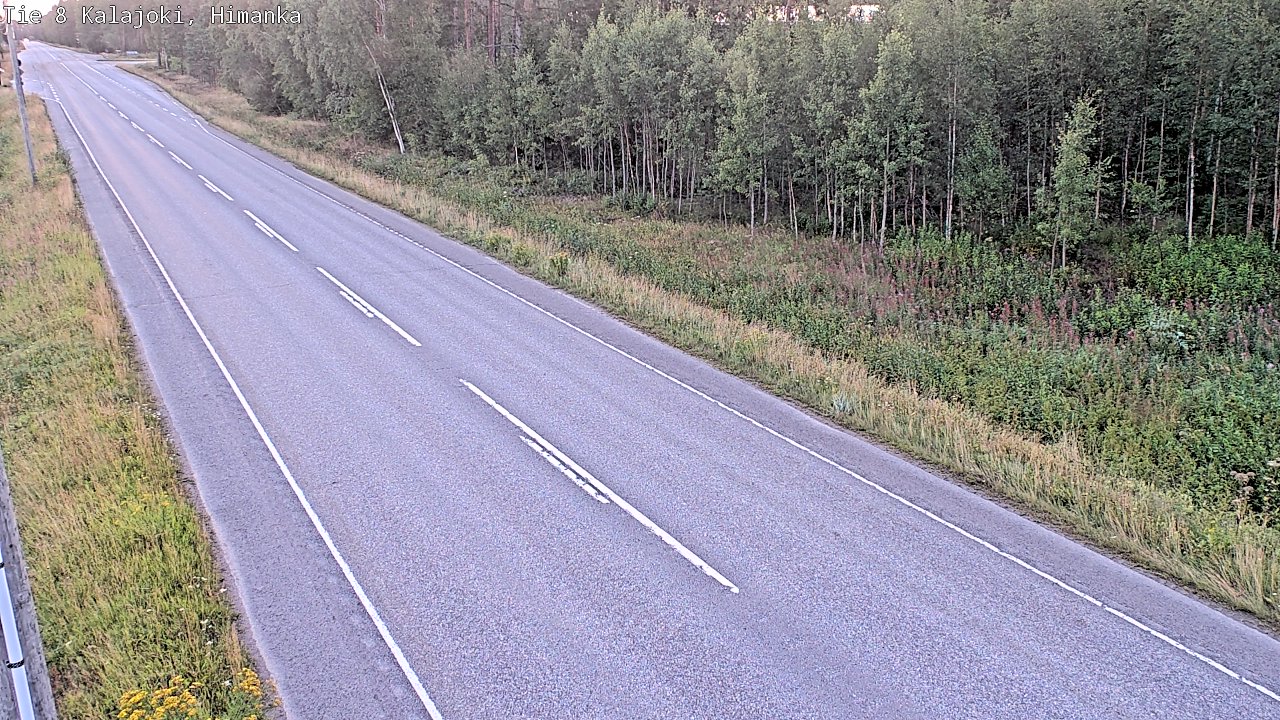 Weather Camera Image Road 8 Kalajoki, Himanka, Kalajoki, Pohjois-Pohjanmaa