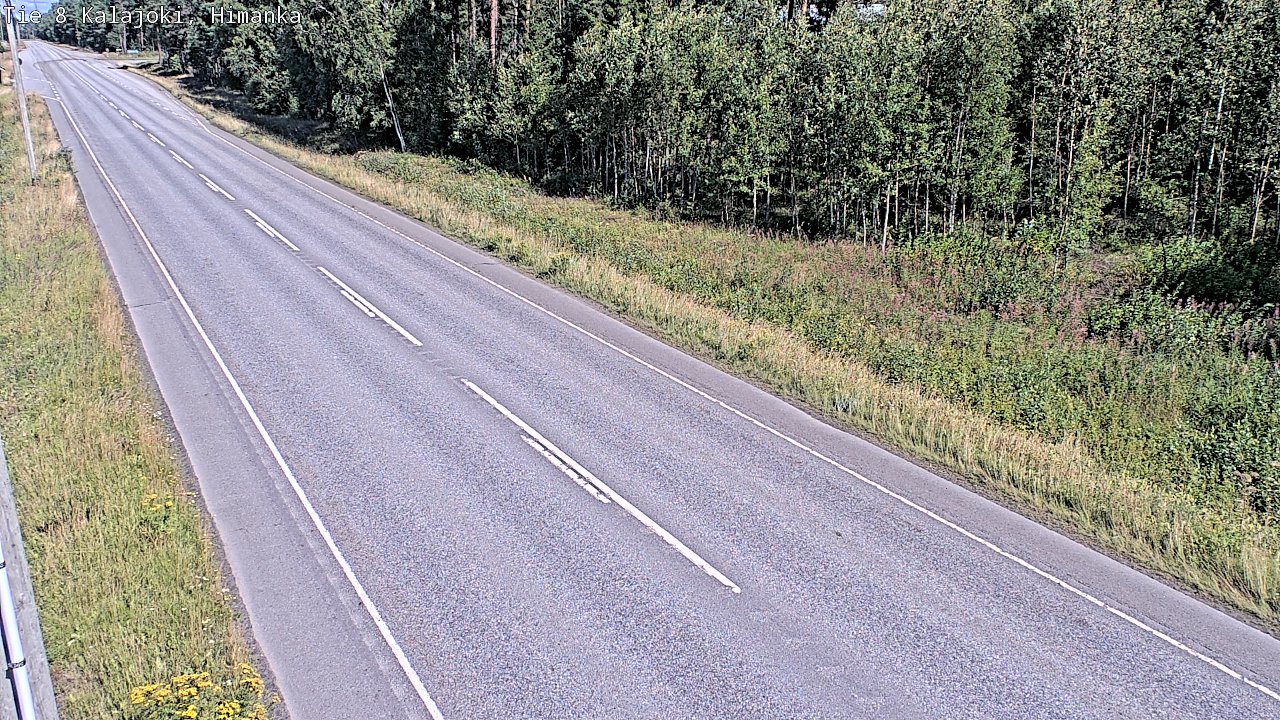 Weather Camera Image Road 8 Kalajoki, Himanka, Kalajoki, Pohjois-Pohjanmaa