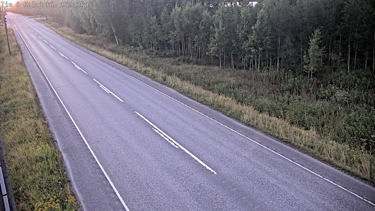 Weather Camera Image Road 8 Kalajoki, Himanka, Kalajoki, Pohjois-Pohjanmaa