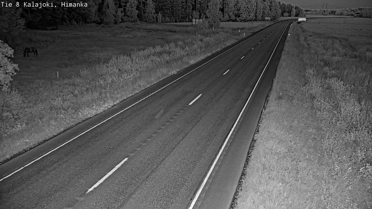 Weather Camera Image Road 8 Kalajoki, Himanka, Kalajoki, Pohjois-Pohjanmaa