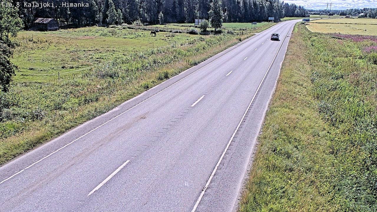 Weather Camera Image Road 8 Kalajoki, Himanka, Kalajoki, Pohjois-Pohjanmaa