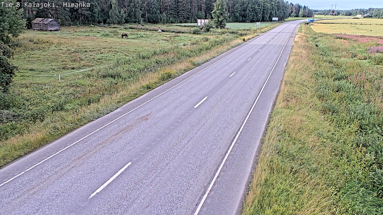 Weather Camera Image Road 8 Kalajoki, Himanka, Kalajoki, Pohjois-Pohjanmaa