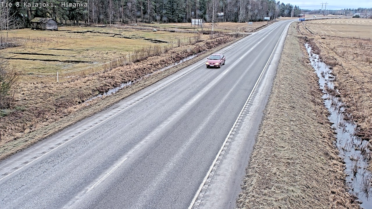 Weather Camera Image Road 8 Kalajoki, Himanka, Kalajoki, Pohjois-Pohjanmaa