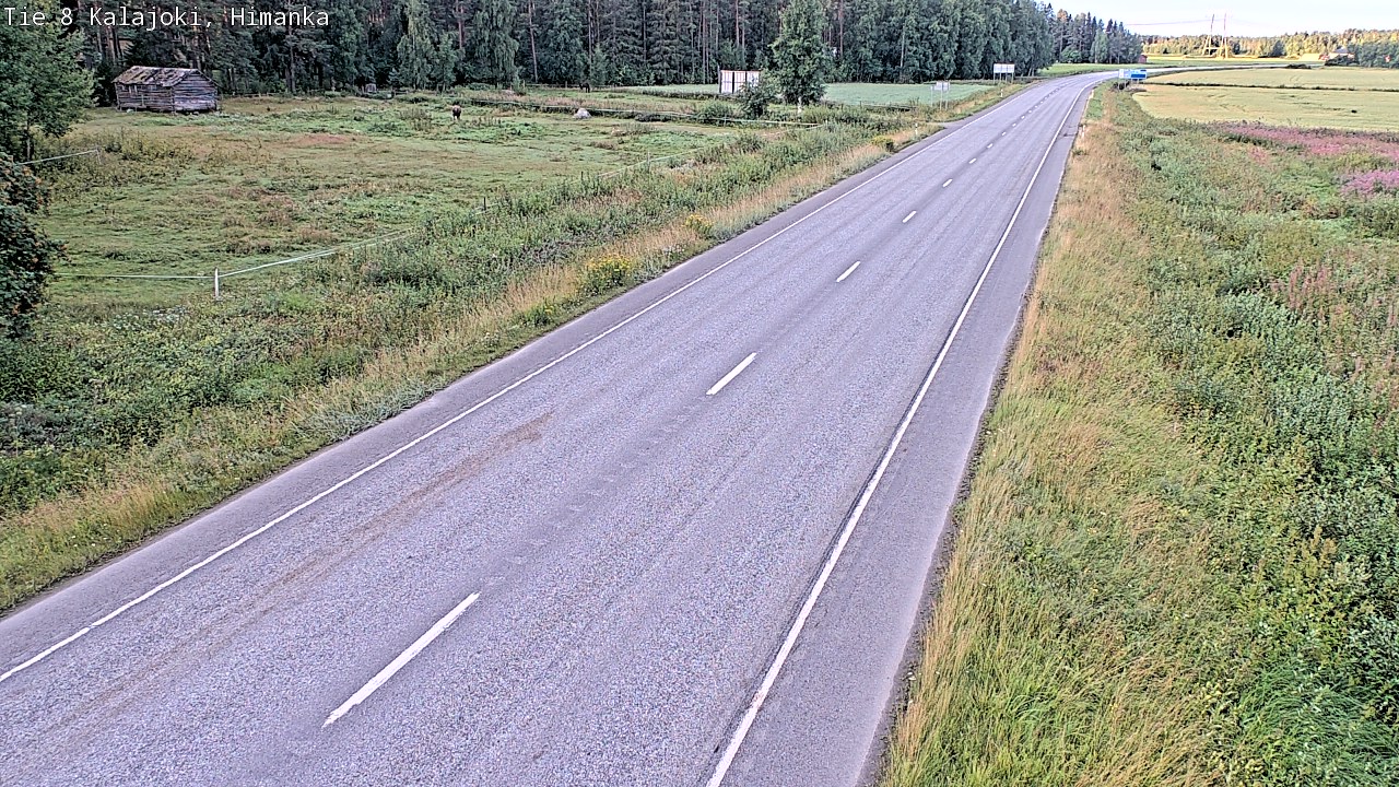 Weather Camera Image Road 8 Kalajoki, Himanka, Kalajoki, Pohjois-Pohjanmaa