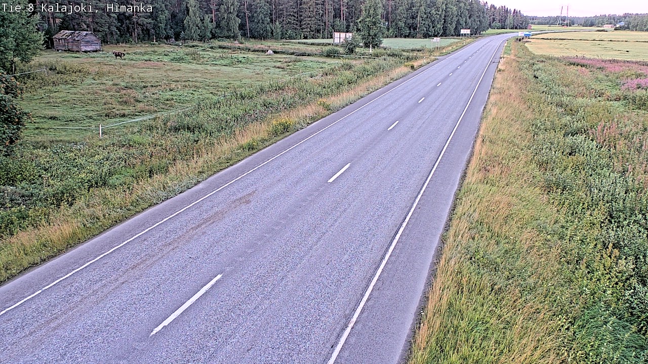 Weather Camera Image Road 8 Kalajoki, Himanka, Kalajoki, Pohjois-Pohjanmaa