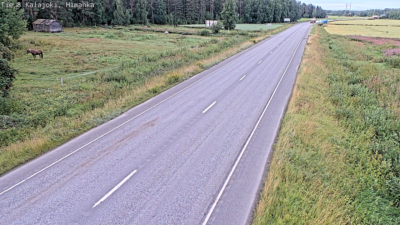Weather Camera Image Road 8 Kalajoki, Himanka, Kalajoki, Pohjois-Pohjanmaa