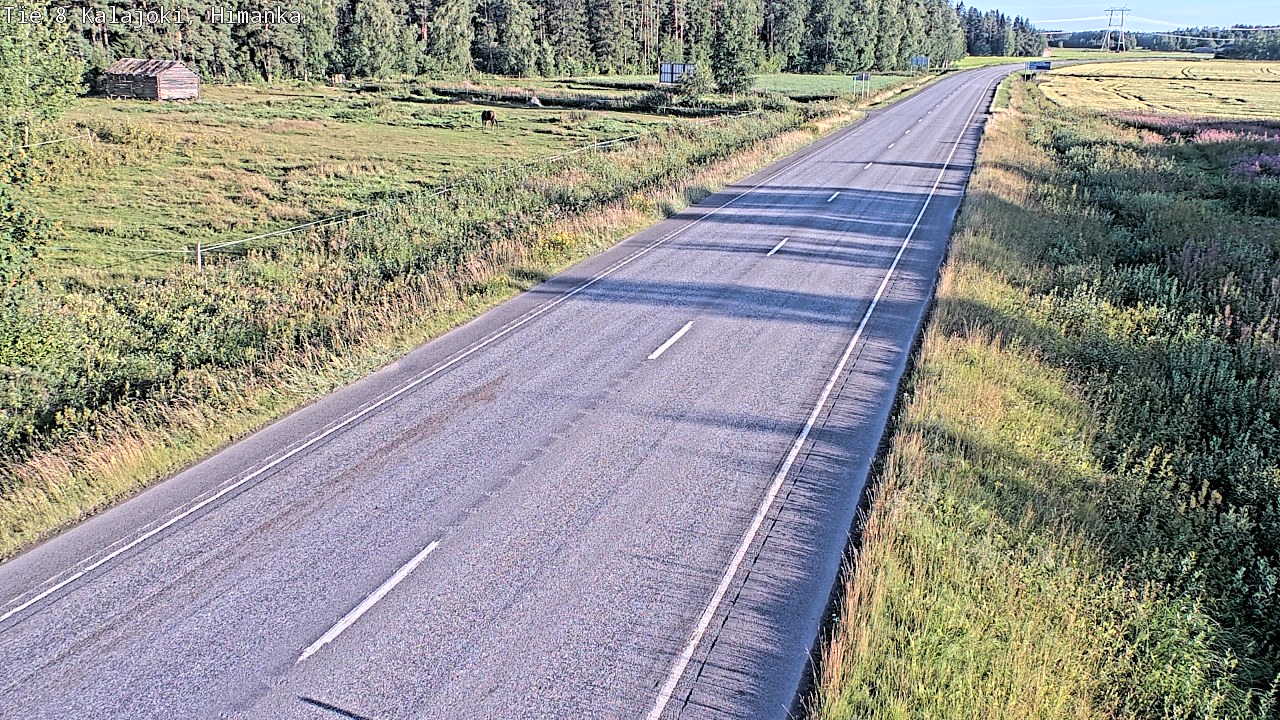 Weather Camera Image Road 8 Kalajoki, Himanka, Kalajoki, Pohjois-Pohjanmaa