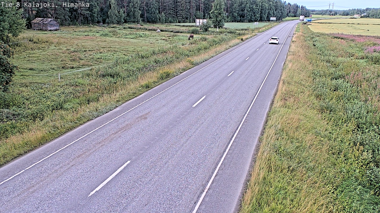 Weather Camera Image Road 8 Kalajoki, Himanka, Kalajoki, Pohjois-Pohjanmaa