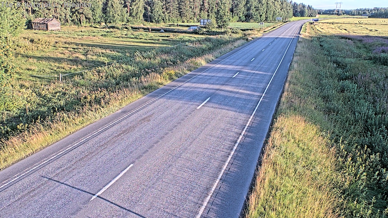 Weather Camera Image Road 8 Kalajoki, Himanka, Kalajoki, Pohjois-Pohjanmaa