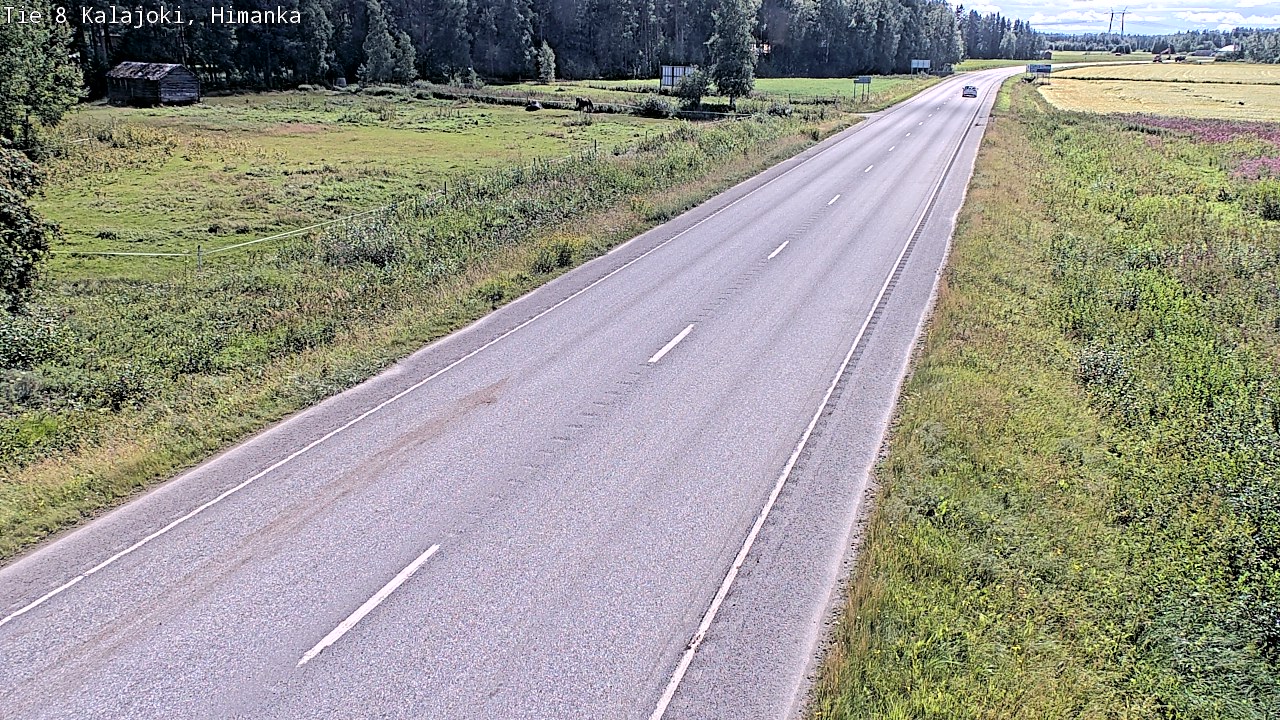 Weather Camera Image Road 8 Kalajoki, Himanka, Kalajoki, Pohjois-Pohjanmaa