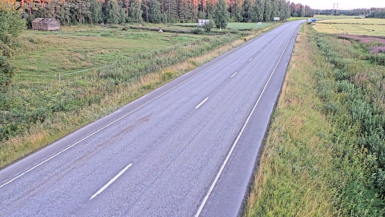Weather Camera Image Road 8 Kalajoki, Himanka, Kalajoki, Pohjois-Pohjanmaa