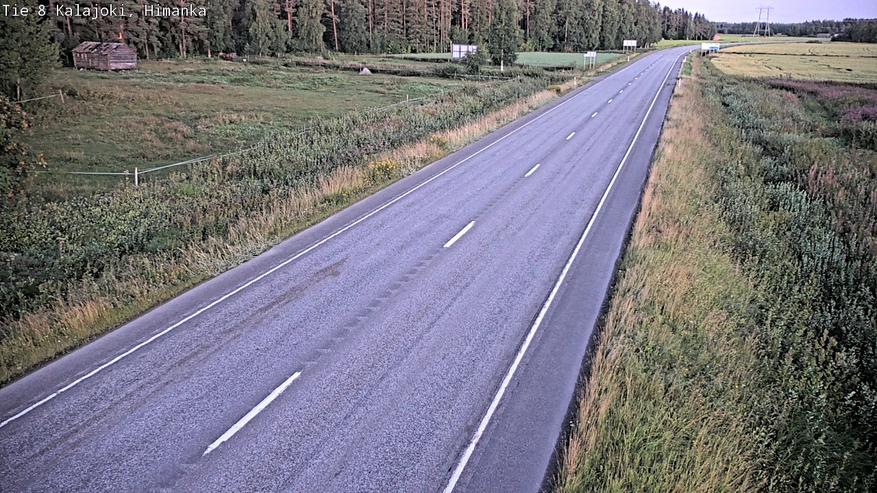 Weather Camera Image Road 8 Kalajoki, Himanka, Kalajoki, Pohjois-Pohjanmaa