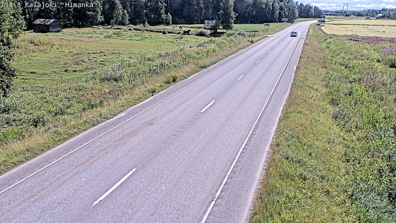 Weather Camera Image Road 8 Kalajoki, Himanka, Kalajoki, Pohjois-Pohjanmaa