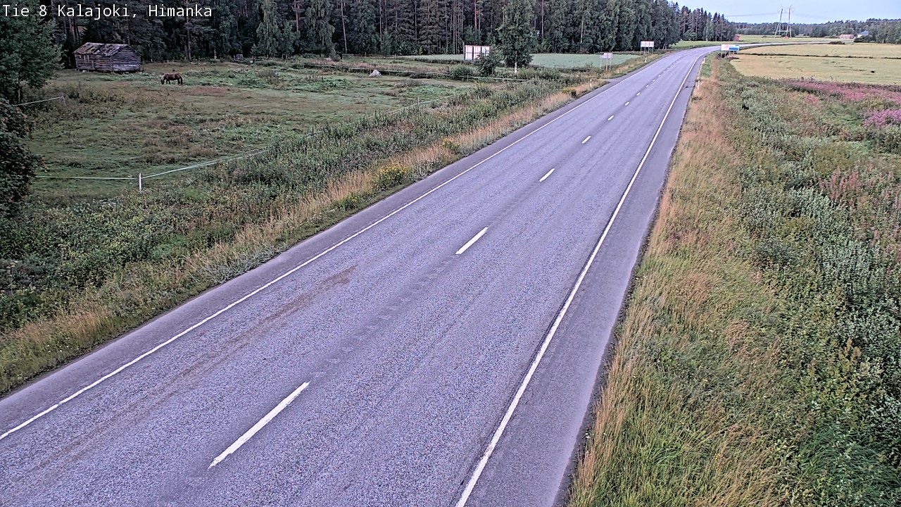Weather Camera Image Road 8 Kalajoki, Himanka, Kalajoki, Pohjois-Pohjanmaa