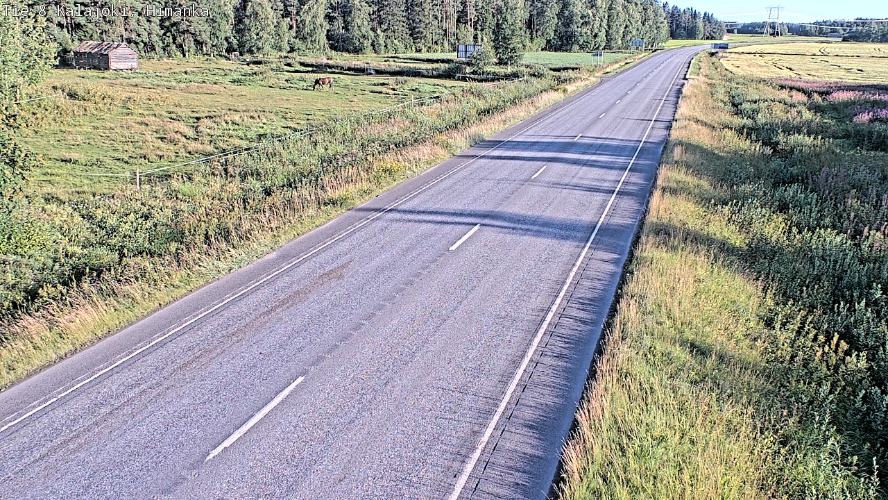 Weather Camera Image Road 8 Kalajoki, Himanka, Kalajoki, Pohjois-Pohjanmaa
