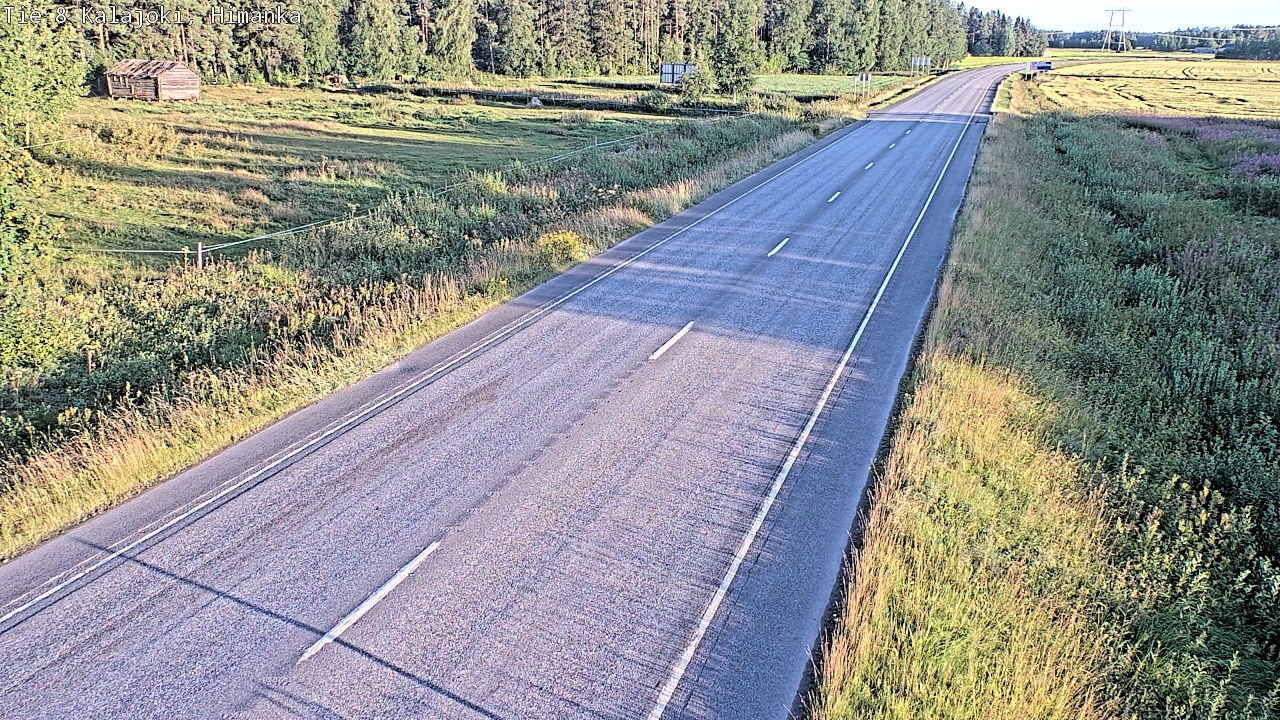 Weather Camera Image Road 8 Kalajoki, Himanka, Kalajoki, Pohjois-Pohjanmaa