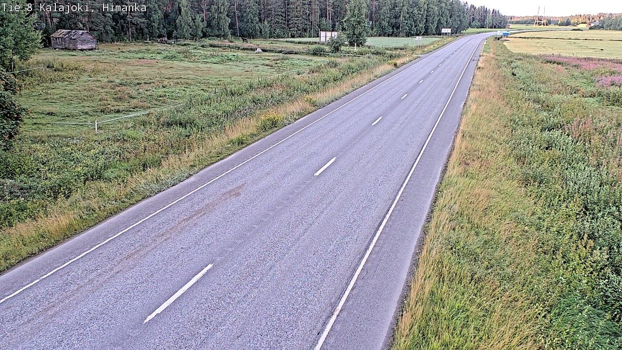 Weather Camera Image Road 8 Kalajoki, Himanka, Kalajoki, Pohjois-Pohjanmaa