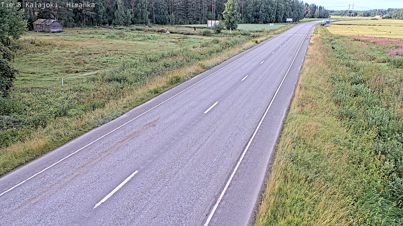 Weather Camera Image Road 8 Kalajoki, Himanka, Kalajoki, Pohjois-Pohjanmaa