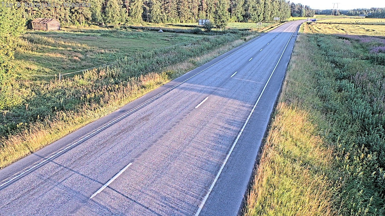 Weather Camera Image Road 8 Kalajoki, Himanka, Kalajoki, Pohjois-Pohjanmaa