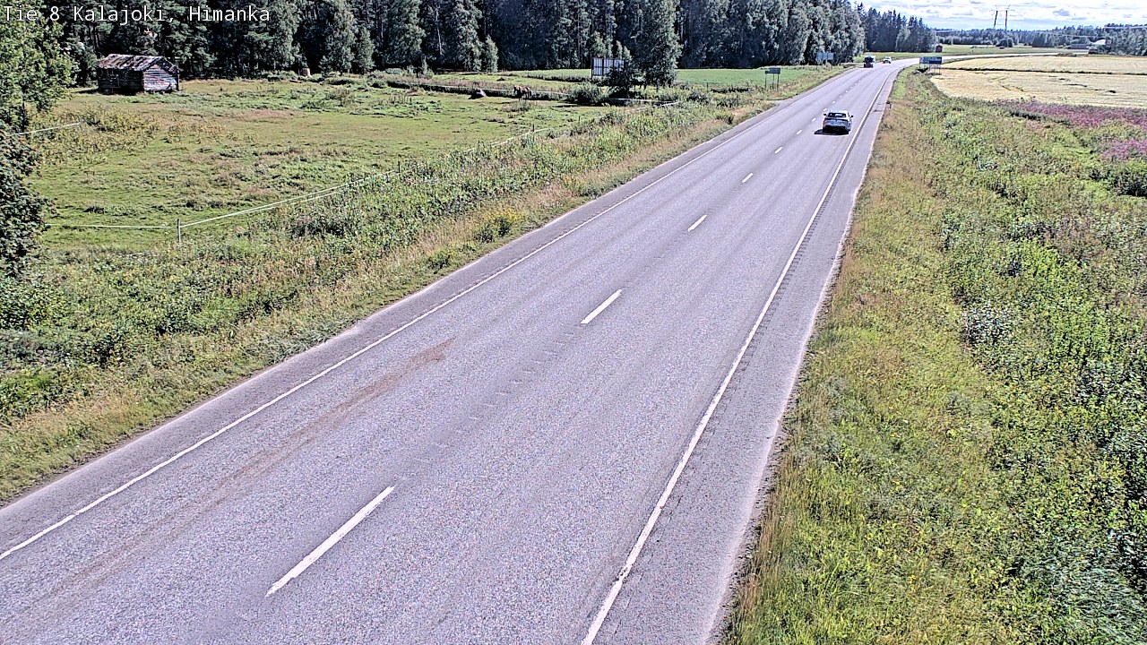 Weather Camera Image Road 8 Kalajoki, Himanka, Kalajoki, Pohjois-Pohjanmaa