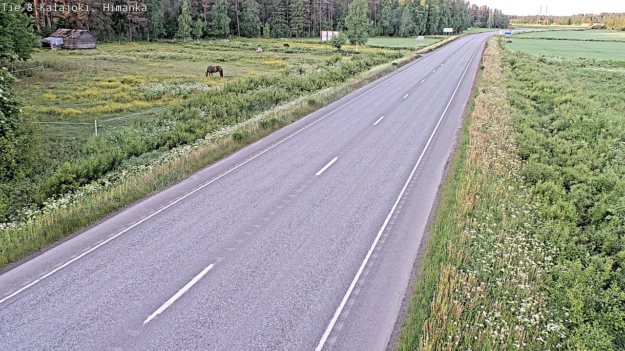 Weather Camera Image Road 8 Kalajoki, Himanka, Kalajoki, Pohjois-Pohjanmaa