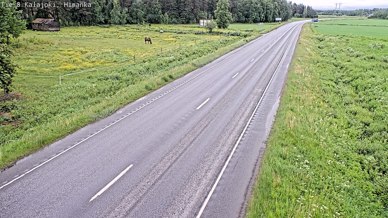 Weather Camera Image Road 8 Kalajoki, Himanka, Kalajoki, Pohjois-Pohjanmaa
