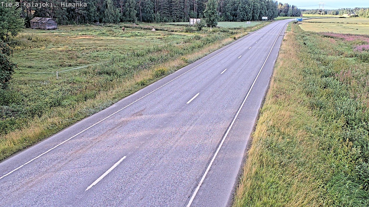 Weather Camera Image Road 8 Kalajoki, Himanka, Kalajoki, Pohjois-Pohjanmaa