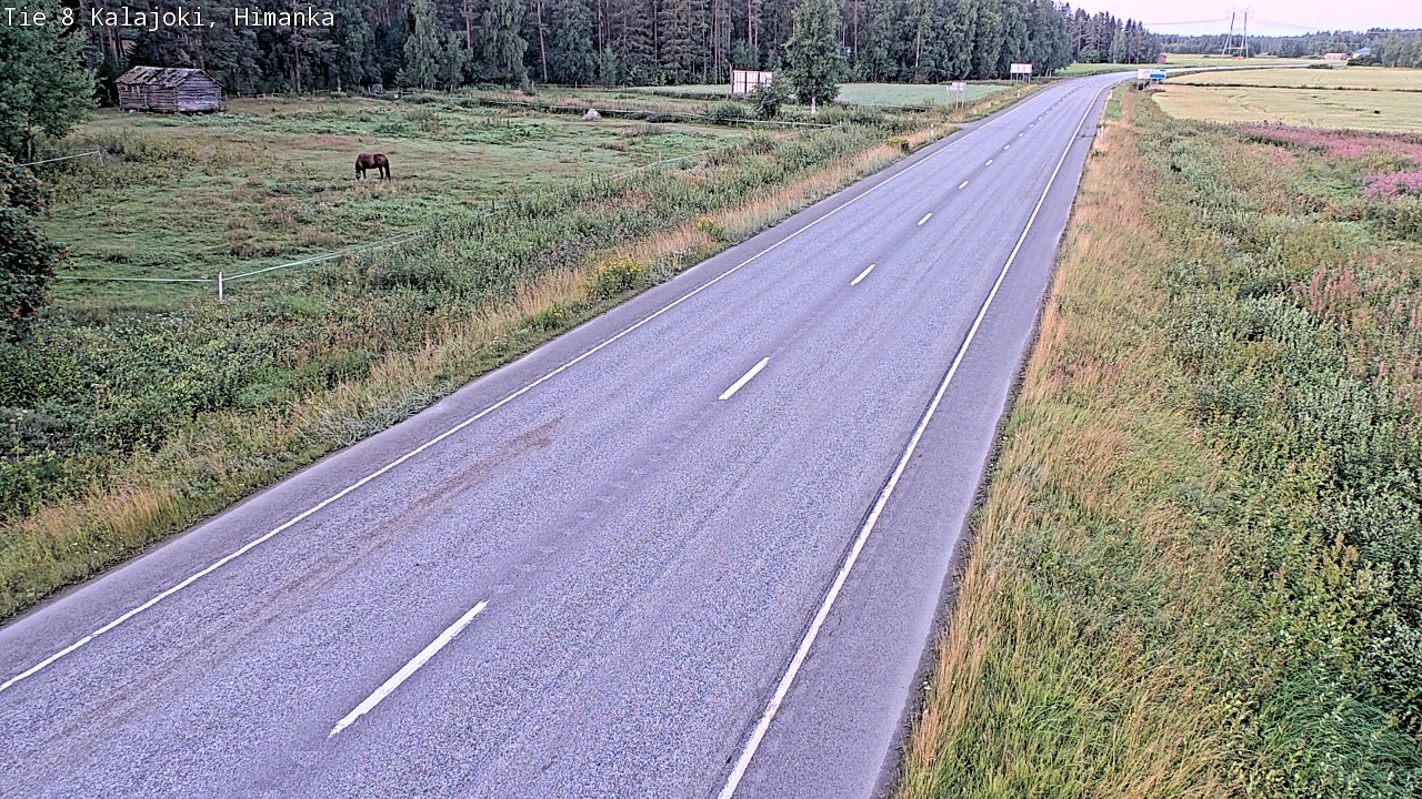 Weather Camera Image Road 8 Kalajoki, Himanka, Kalajoki, Pohjois-Pohjanmaa
