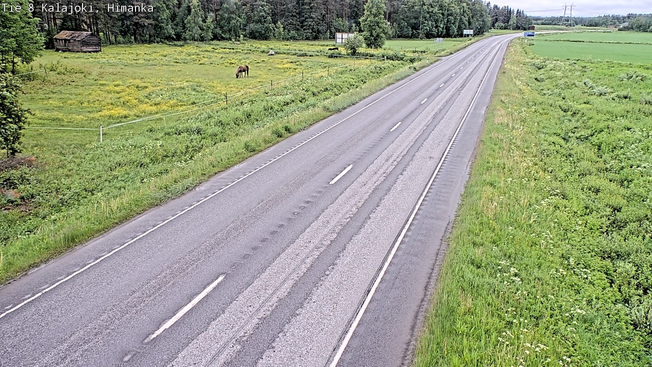 Weather Camera Image Road 8 Kalajoki, Himanka, Kalajoki, Pohjois-Pohjanmaa