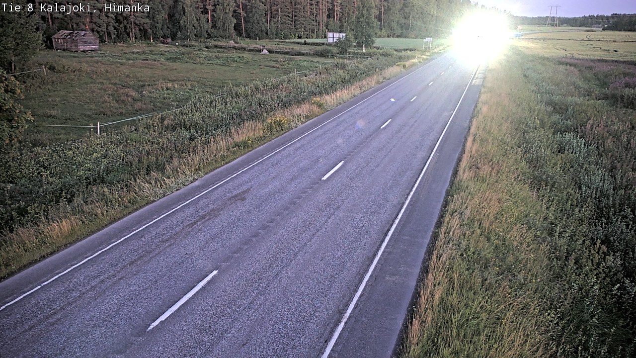 Weather Camera Image Road 8 Kalajoki, Himanka, Kalajoki, Pohjois-Pohjanmaa
