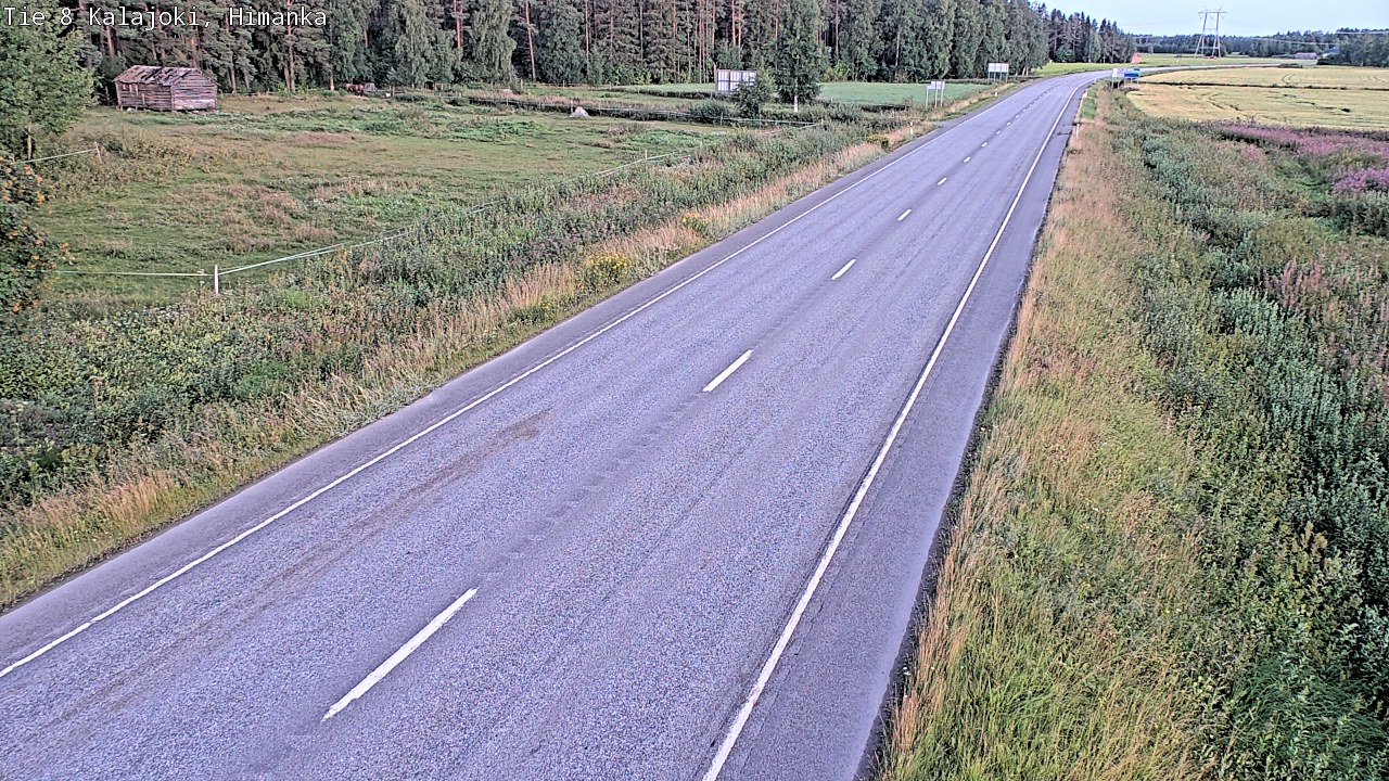 Weather Camera Image Road 8 Kalajoki, Himanka, Kalajoki, Pohjois-Pohjanmaa