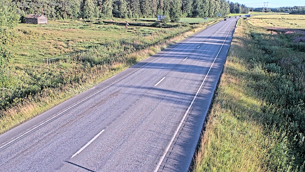 Weather Camera Image Road 8 Kalajoki, Himanka, Kalajoki, Pohjois-Pohjanmaa