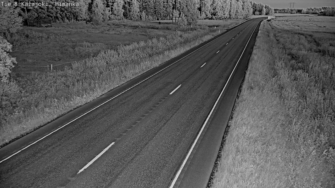 Weather Camera Image Road 8 Kalajoki, Himanka, Kalajoki, Pohjois-Pohjanmaa