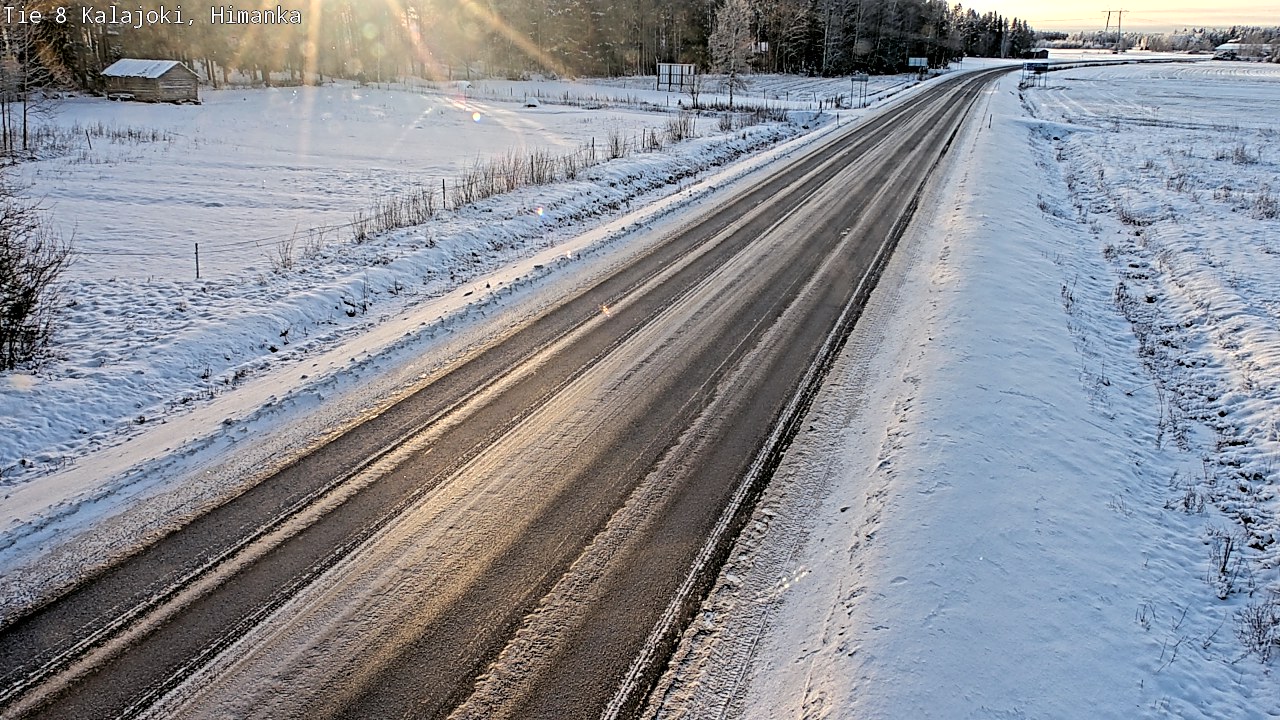 Weather Camera Image Road 8 Kalajoki, Himanka, Kalajoki, Pohjois-Pohjanmaa
