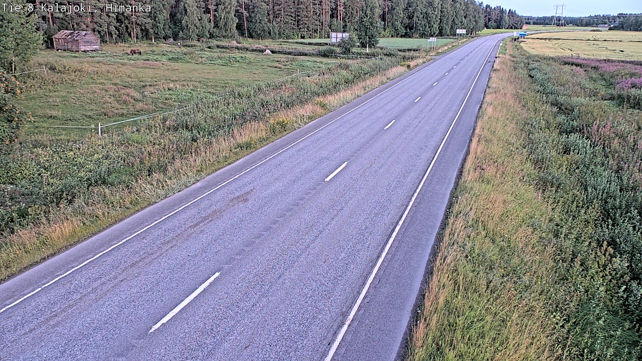Weather Camera Image Road 8 Kalajoki, Himanka, Kalajoki, Pohjois-Pohjanmaa