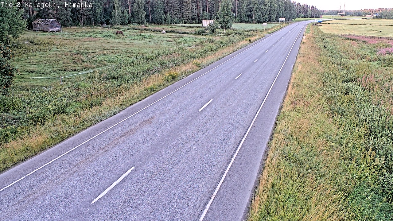 Weather Camera Image Road 8 Kalajoki, Himanka, Kalajoki, Pohjois-Pohjanmaa