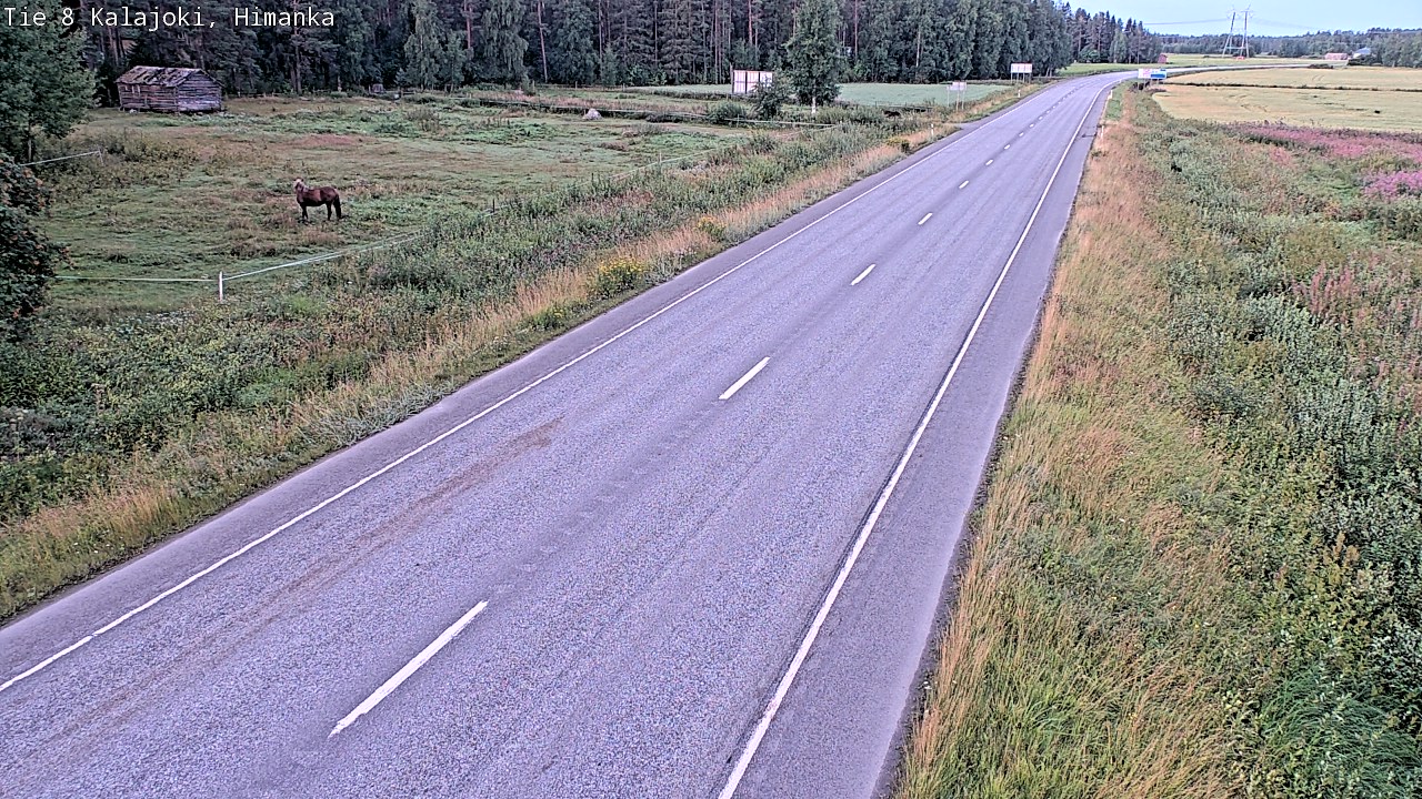 Weather Camera Image Road 8 Kalajoki, Himanka, Kalajoki, Pohjois-Pohjanmaa