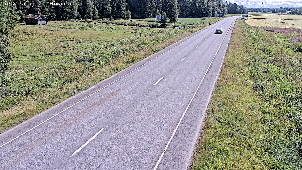 Weather Camera Image Road 8 Kalajoki, Himanka, Kalajoki, Pohjois-Pohjanmaa