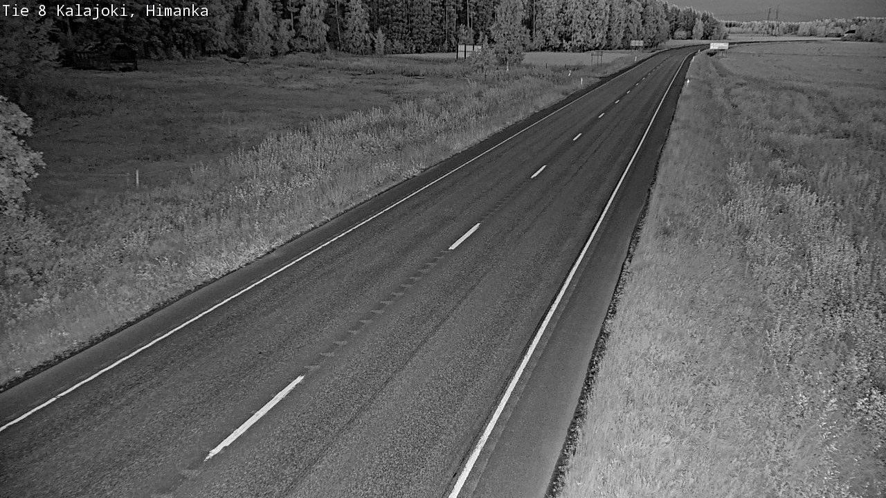 Weather Camera Image Road 8 Kalajoki, Himanka, Kalajoki, Pohjois-Pohjanmaa