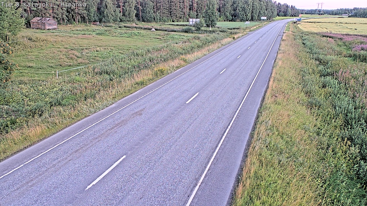 Weather Camera Image Road 8 Kalajoki, Himanka, Kalajoki, Pohjois-Pohjanmaa