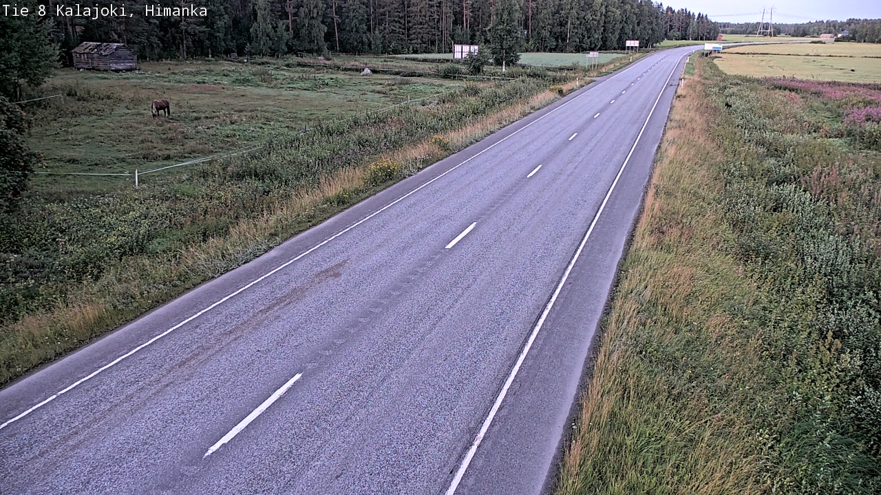 Weather Camera Image Road 8 Kalajoki, Himanka, Kalajoki, Pohjois-Pohjanmaa