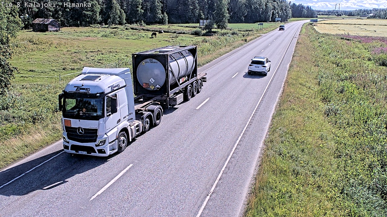 Weather Camera Image Road 8 Kalajoki, Himanka, Kalajoki, Pohjois-Pohjanmaa