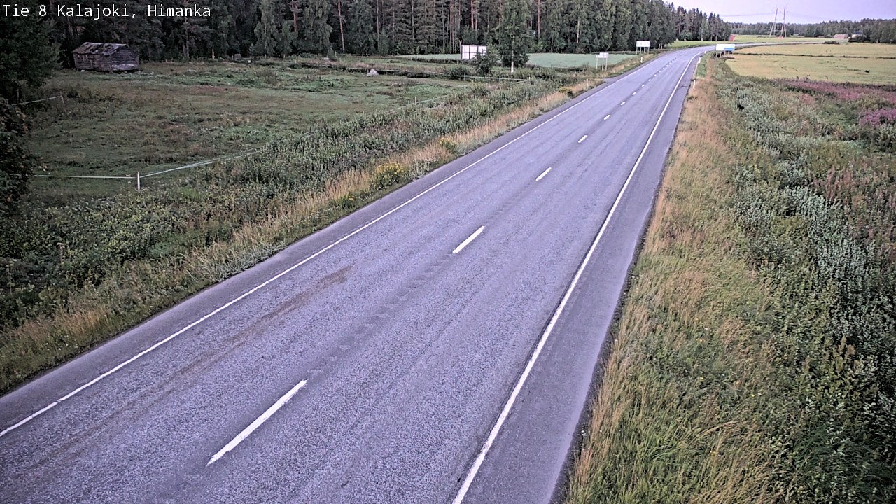 Weather Camera Image Road 8 Kalajoki, Himanka, Kalajoki, Pohjois-Pohjanmaa