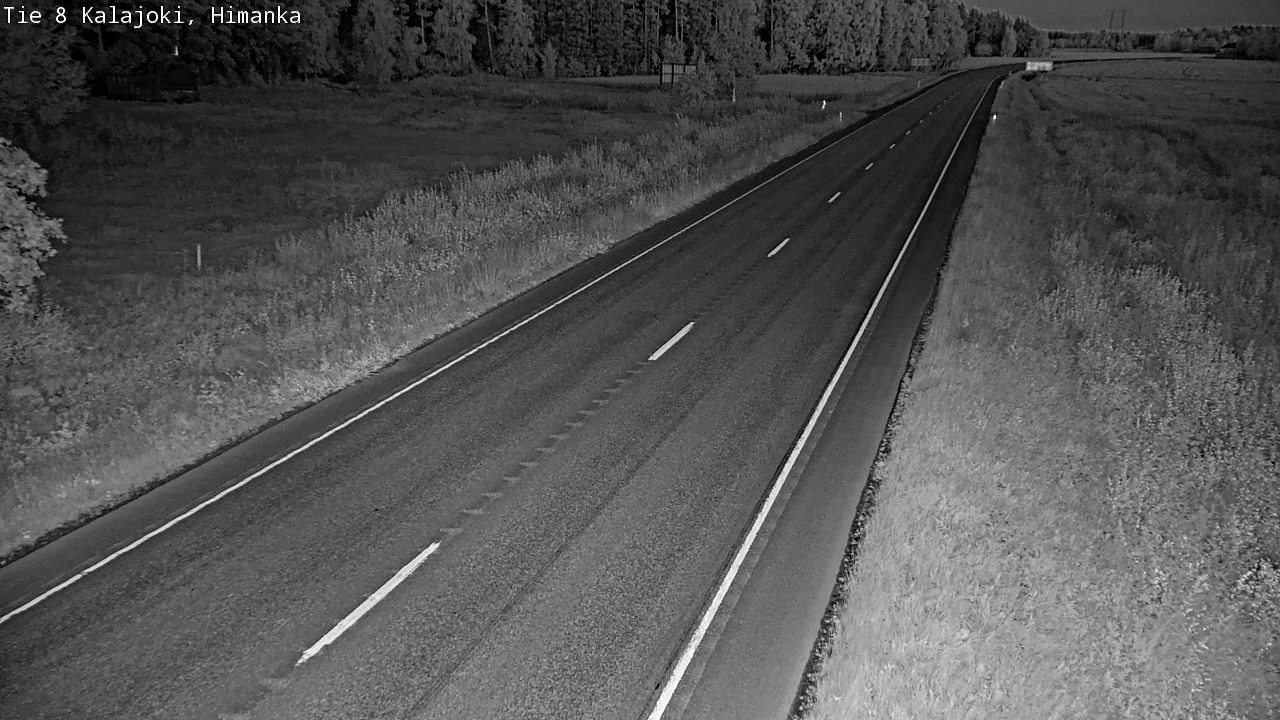 Weather Camera Image Road 8 Kalajoki, Himanka, Kalajoki, Pohjois-Pohjanmaa