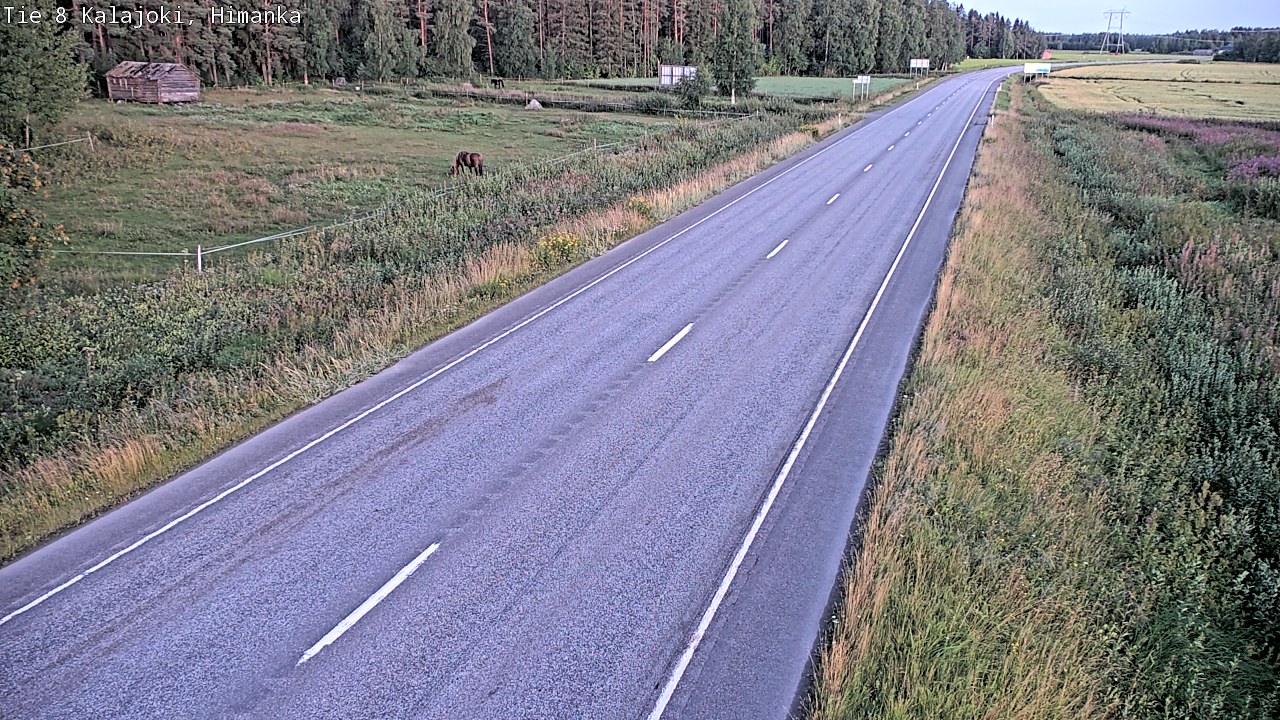 Weather Camera Image Road 8 Kalajoki, Himanka, Kalajoki, Pohjois-Pohjanmaa